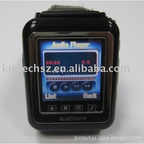 1.5" LCD, MP3/4, Bluetooth Watch Mobile Phone K2008